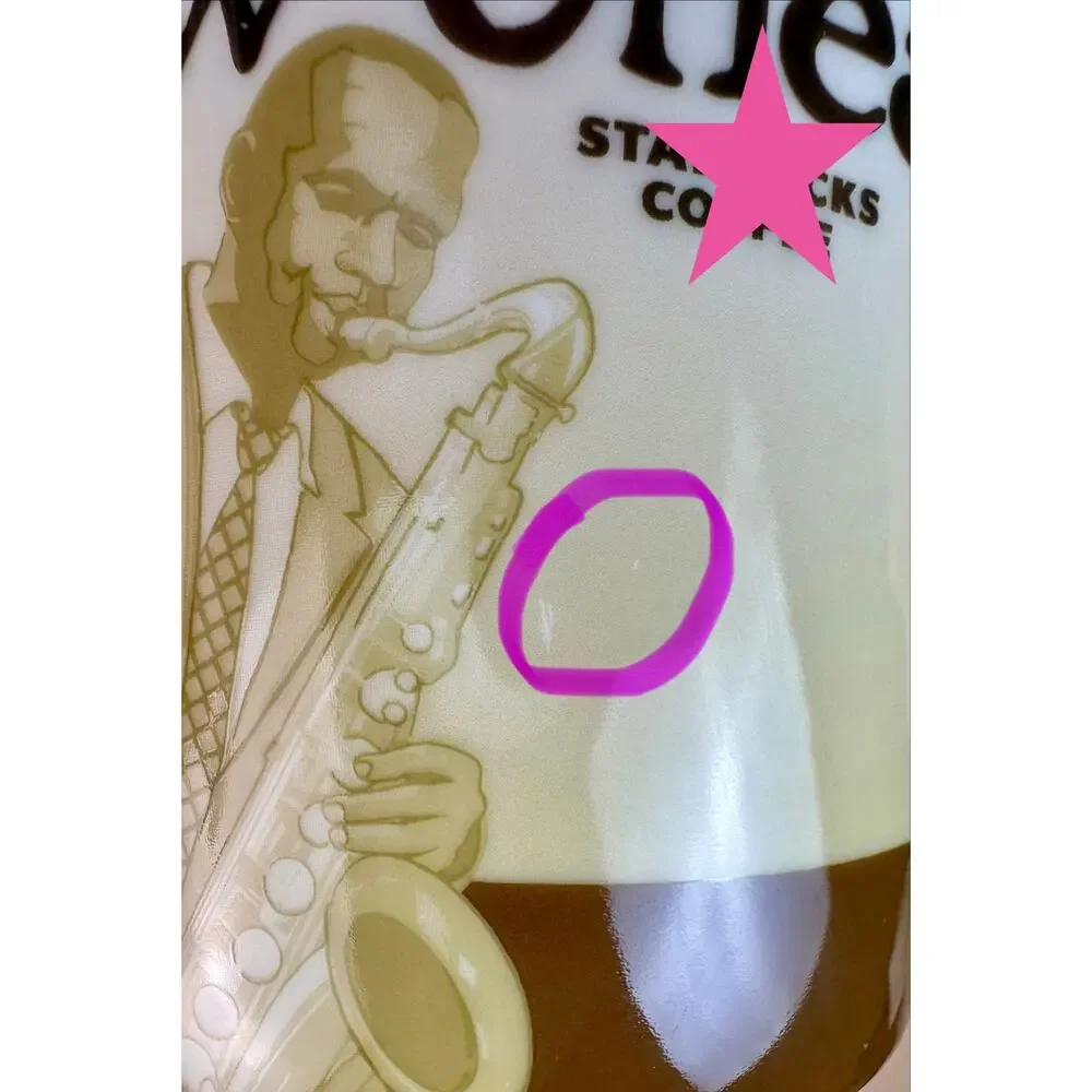 Vintage 2012 Starbucks New Orleans Global Icon Series Mug - Jazz Saxophonist